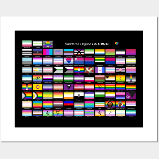 All pride flags in Spanish Posters and Art